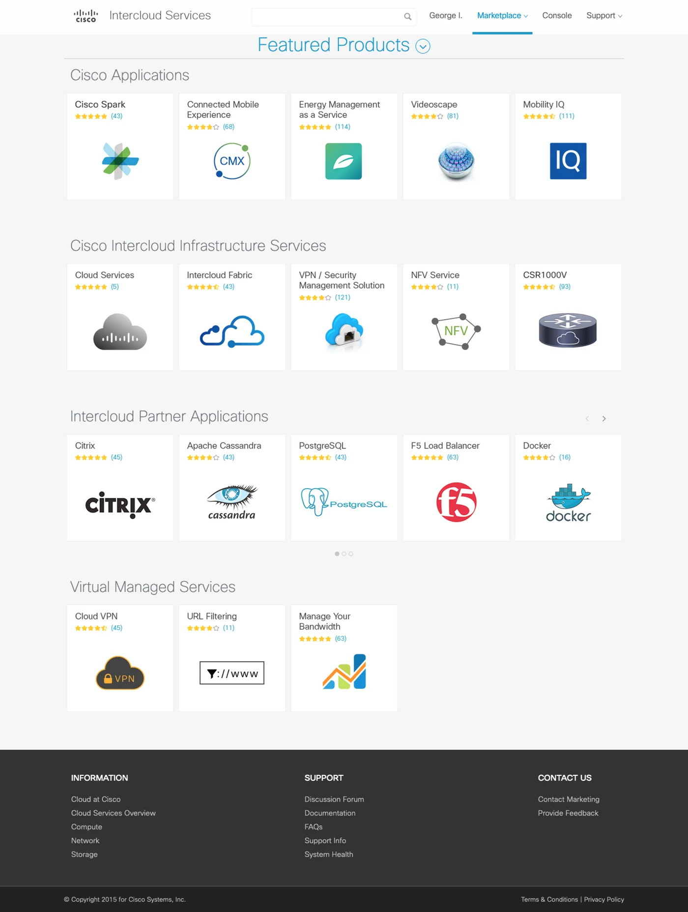 Final design: Featured products