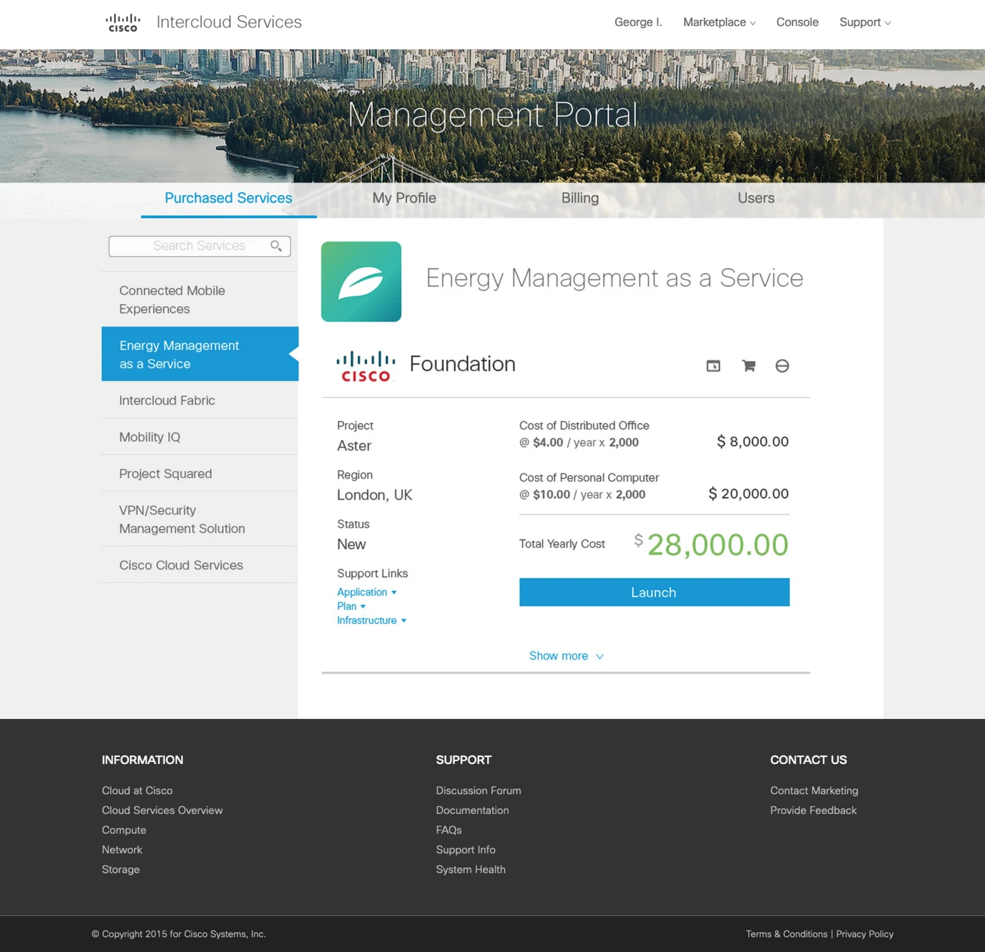 Final design: Management portal