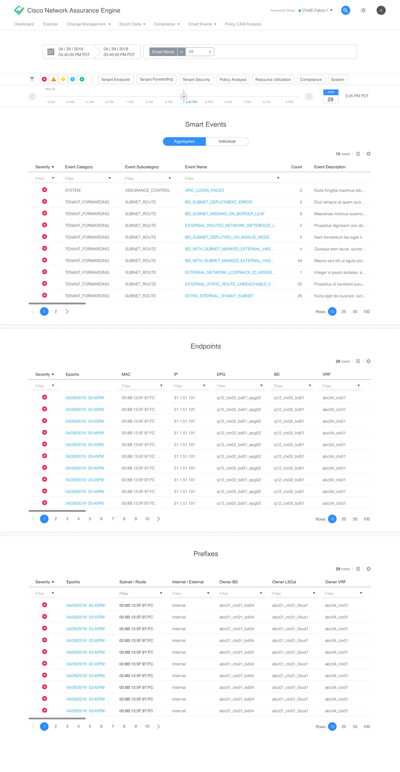 Final design: Smart Events