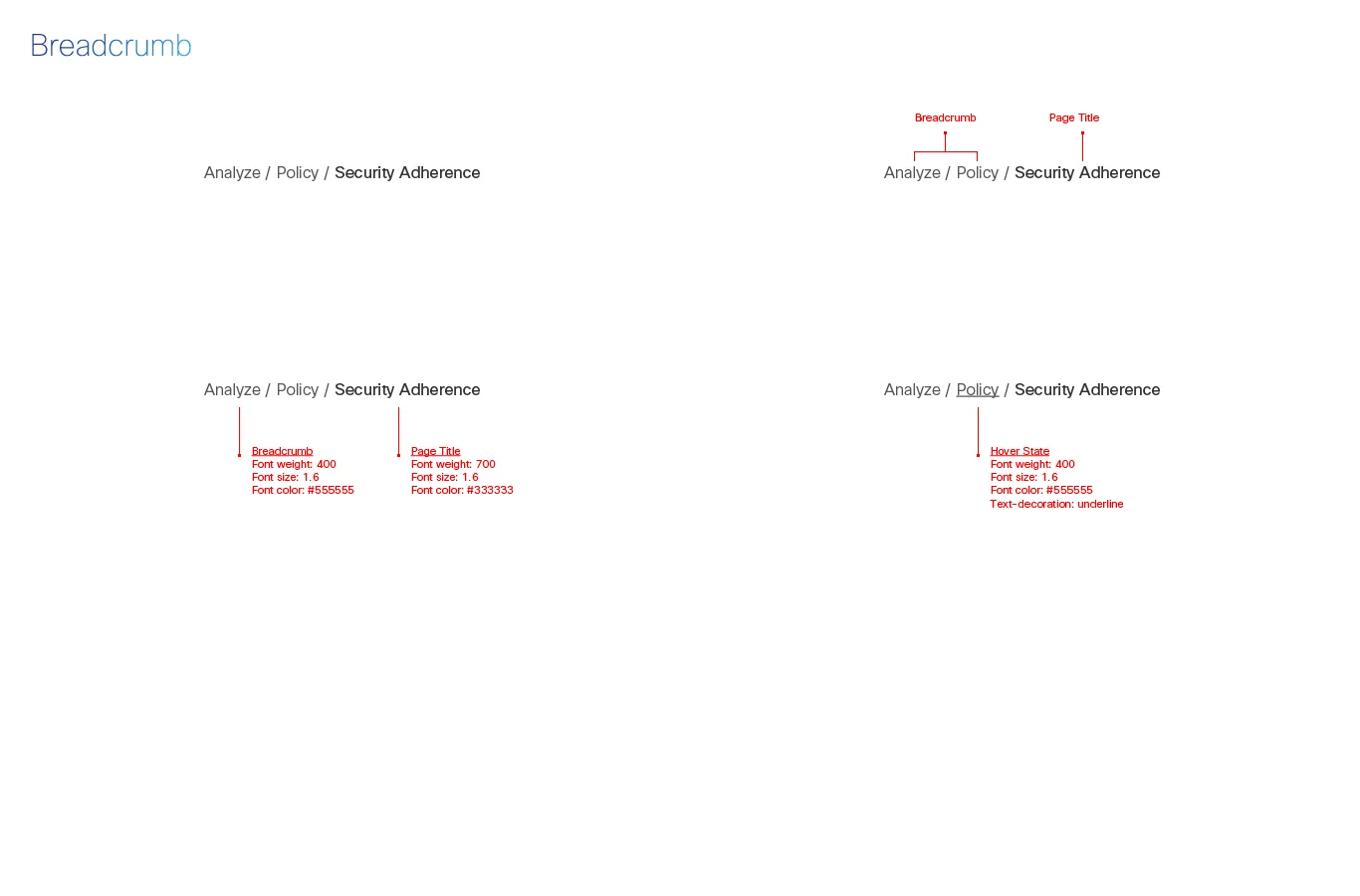 Component specification sheet 4 of 20