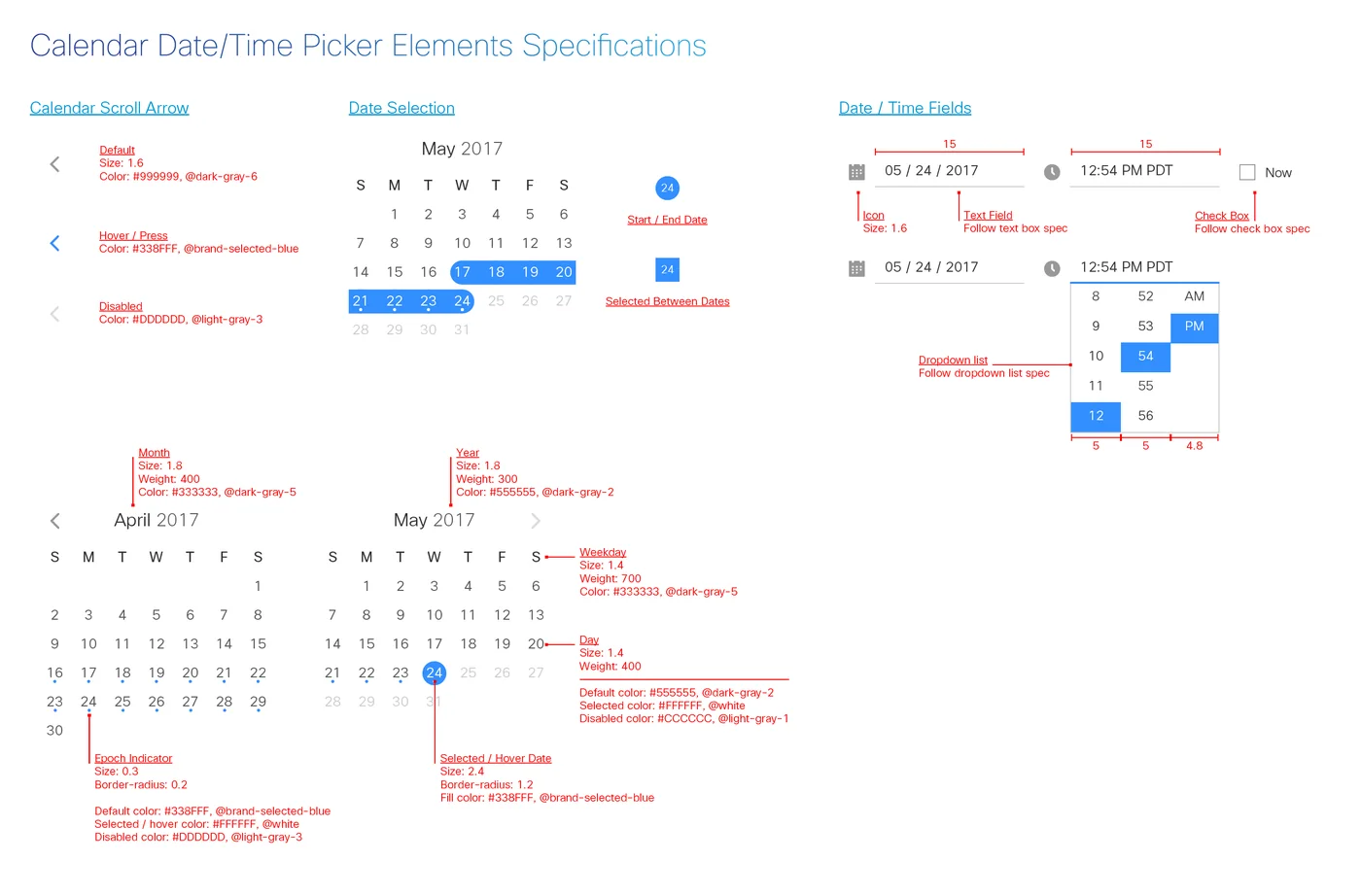 Component specification sheet 12 of 20